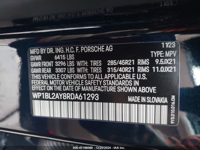 2024 PORSCHE CAYENNE COUPE WP1BL2AY8RDA61293 Photo 8