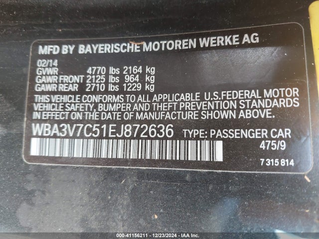 BMW 428i 2014 WBA3V7C51EJ872636 Image 9