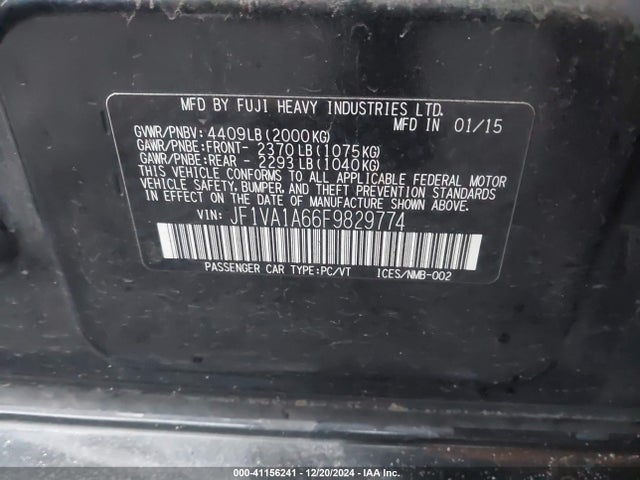 JF1VA1A66F9829774 Subaru WRX