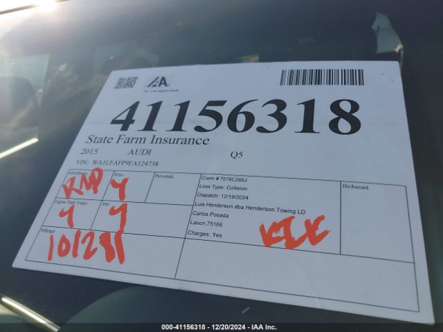 WA1LFAFP9FA124738 Audi Q5 2.0t Premium