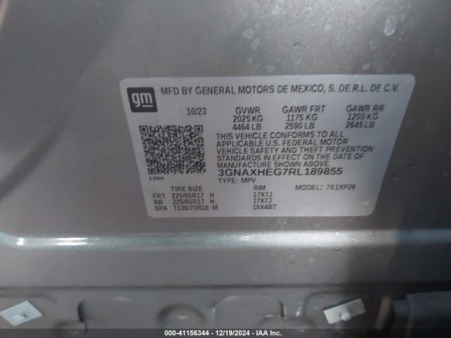 3GNAXHEG7RL189855 Chevrolet Equinox Fwd Ls