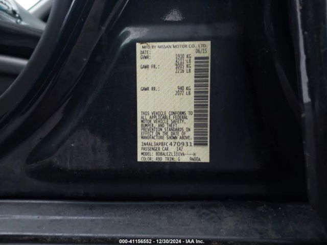 1N4AL3AP8FC470931 Nissan Altima 2.5 S