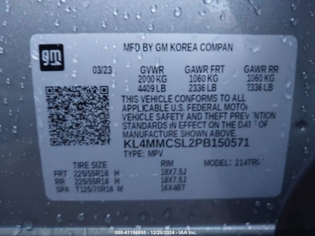 KL4MMCSL2PB150571 Buick Encore Gx Preferred Awd