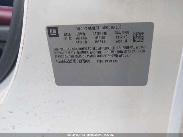 2013 CADILLAC ATS 1G6AE5SX7D0137944 Photo 8