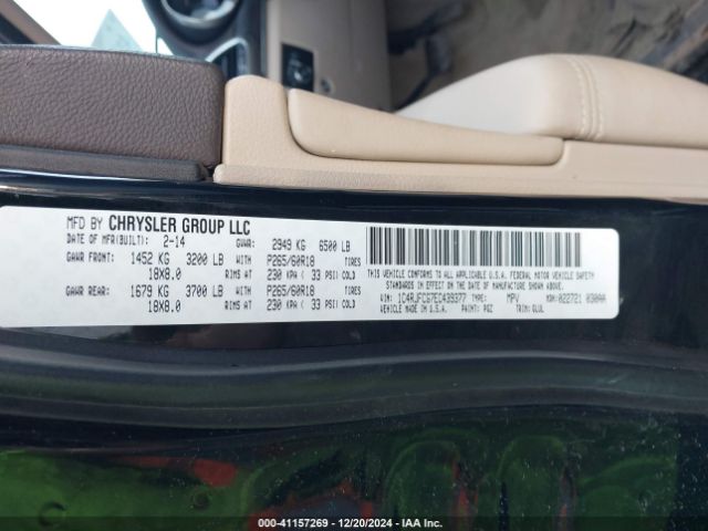 1C4RJFCG7EC439377 Jeep Grand Cherokee Overland