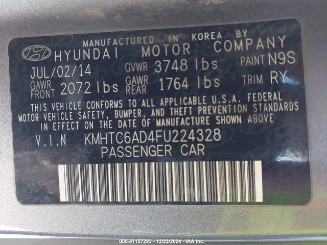 Hyundai Veloster 2015 KMHTC6AD4FU224328 Image 9