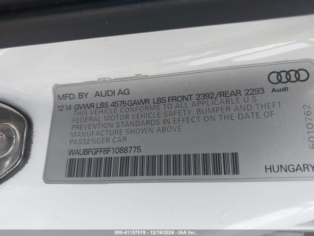 2015 AUDI A3 WAUBFGFF8F1088775 Photo 8