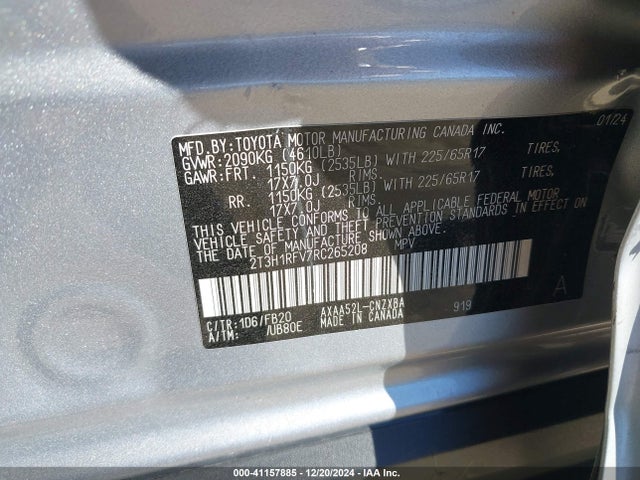 Toyota RAV4 LE 2024 2T3H1RFV7RC265208 Image 9