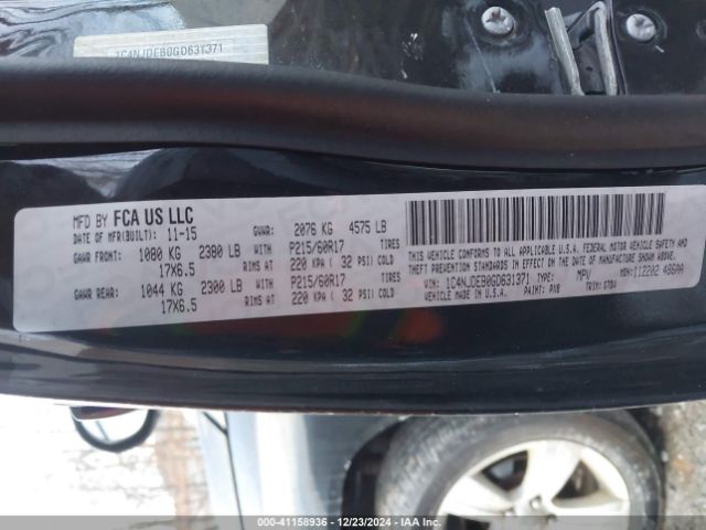 1C4NJDEB0GD631371 Jeep Compass Latitude