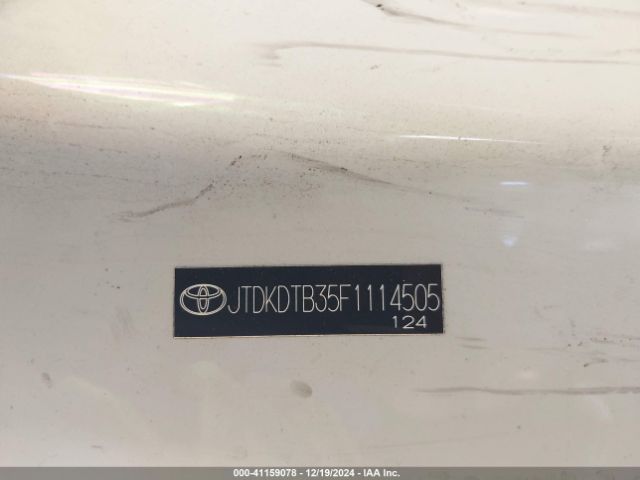 JTDKDTB35F1114505 Toyota Prius C Four