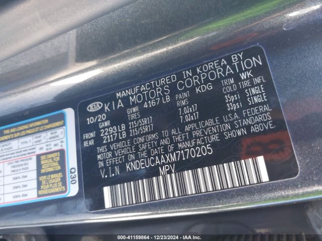 KNDEUCAAXM7170205 KIA SELTOS S