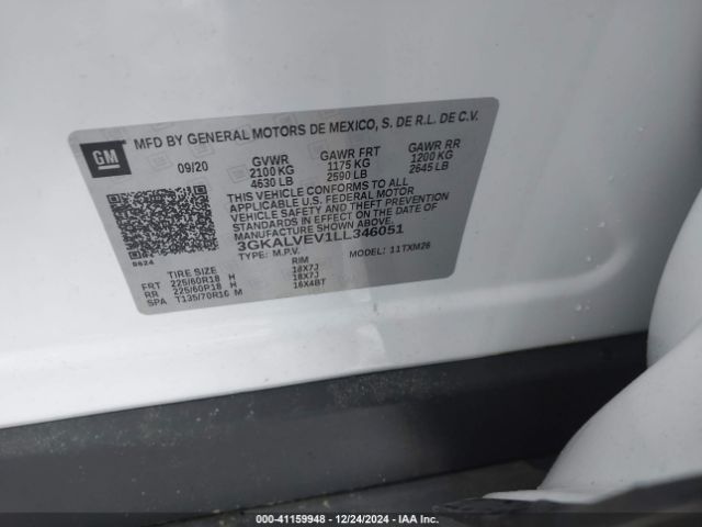 2020 GMC TERRAIN 3GKALVEV1LL346051 Photo 8