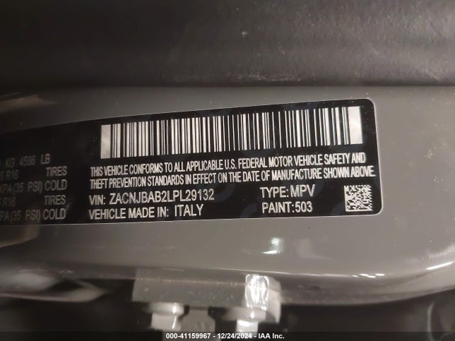 ZACNJBAB2LPL29132 Jeep Renegade Sport 4x4