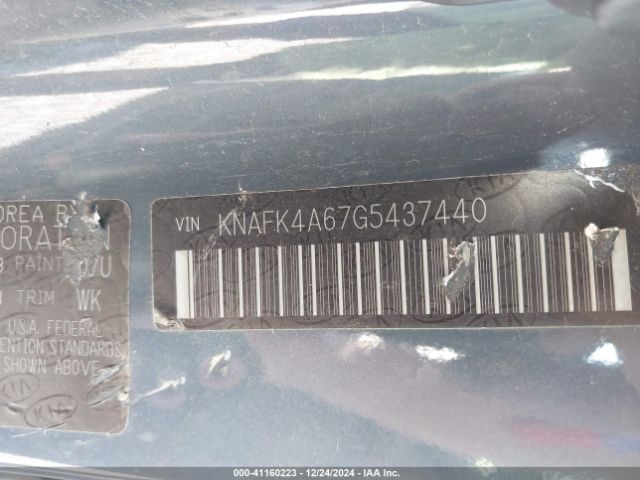 KNAFK4A67G5437440 KIA FORTE LX