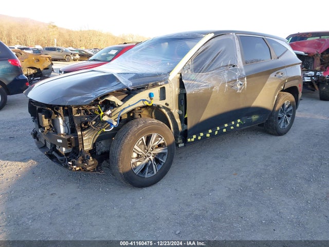 KM8JBCA19NU011159 Hyundai Tucson Hybrid Blue