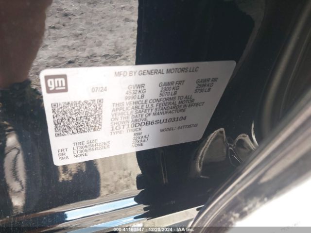 1GT10DDB6SU103104 GMC Hummer Ev Pickup 3x