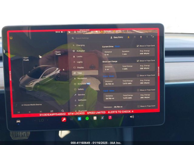 5YJ3E1EA9PF548502 Tesla Model 3 Rear-wheel Drive