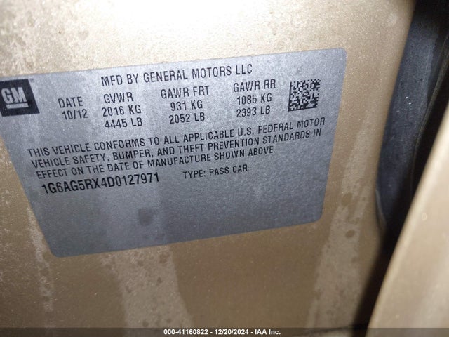2013 CADILLAC ATS 1G6AG5RX4D0127971 Photo 8