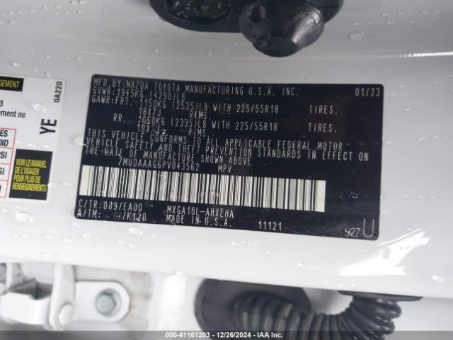 7MUDAAAG6PV043562 Toyota Corolla Cross Xle