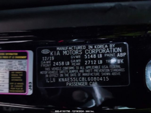 KNAE55LC8L6080415 KIA Stinger Gt2
