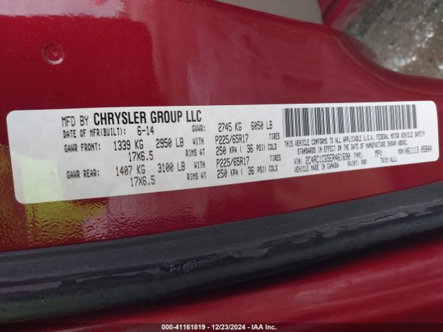2C4RC1CG5ER461690 Chrysler Town & Country Touring-l