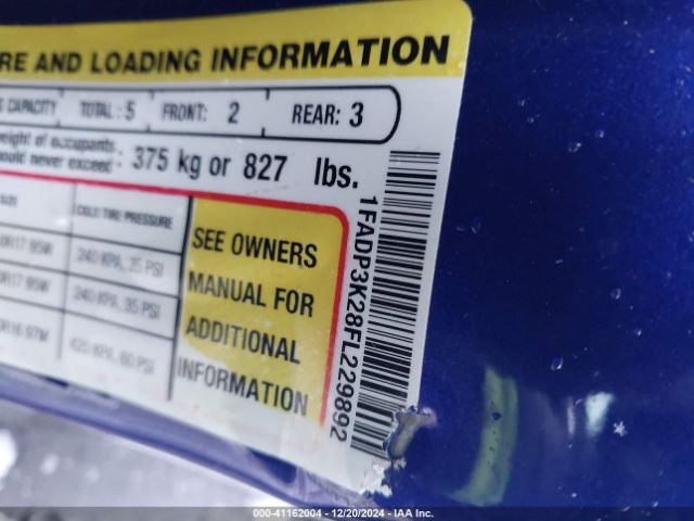 1FADP3K28FL229892 Ford FOCUS SE