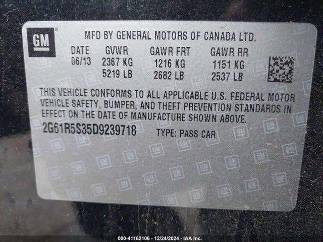 2013 CADILLAC XTS 2G61R5S35D9239718 Photo 8