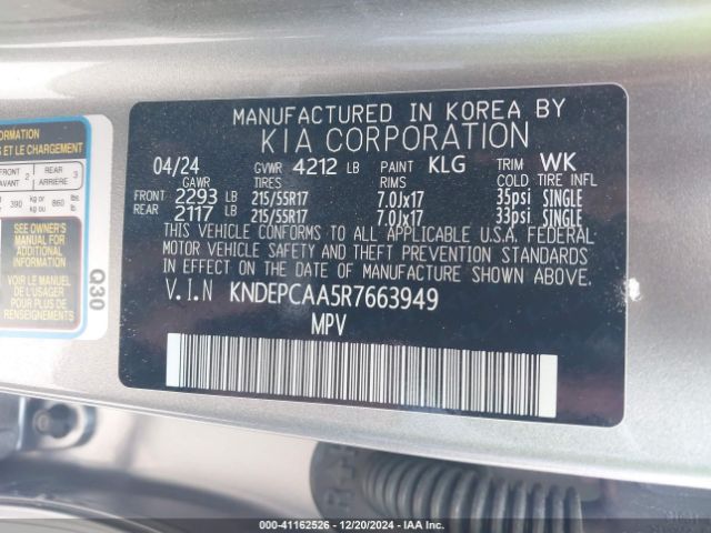 KNDEPCAA5R7663949 KIA Seltos Lx