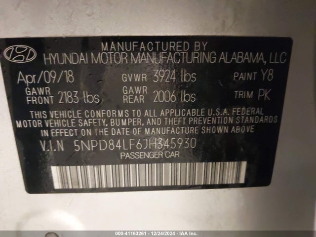 Hyundai Elantra Value Edition 2018 5NPD84LF6JH345930 Image 9