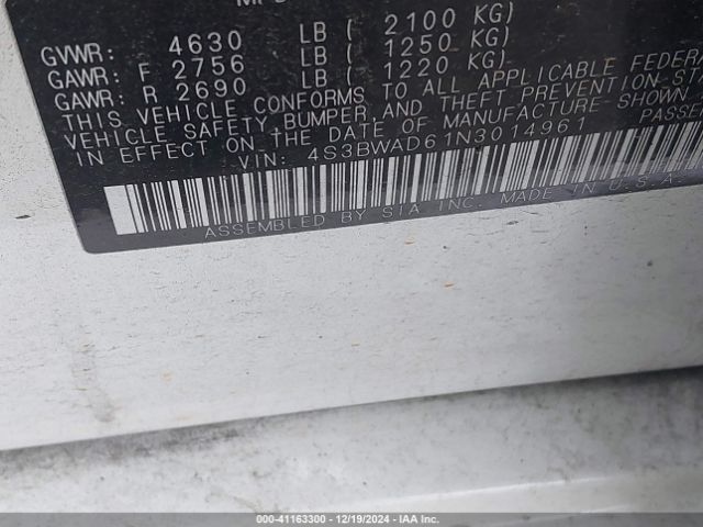 4S3BWAD61N3014961 Subaru Legacy Premium