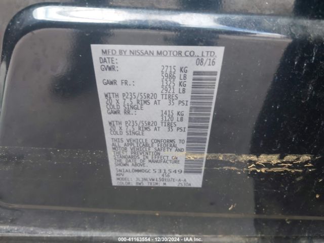 5N1AL0MM0GC531549 Infiniti QX60