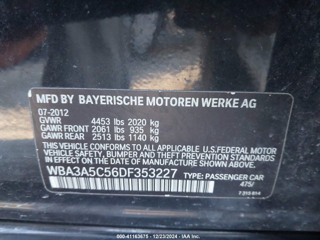 2013 BMW 328I WBA3A5C56DF353227 Photo 8