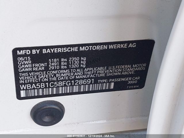 WBA5B1C58FG128691 BMW 535i