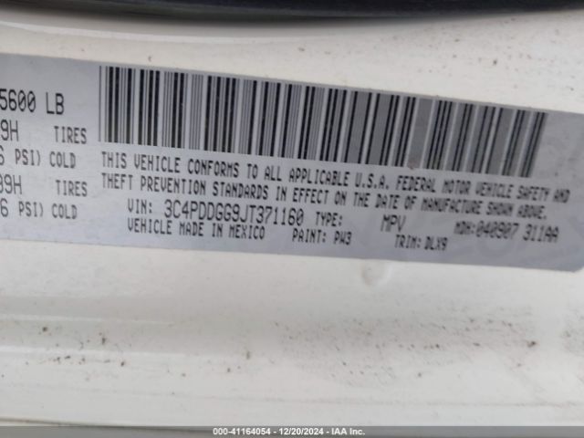 3C4PDDGG9JT371160 Dodge Journey Crossroad Awd