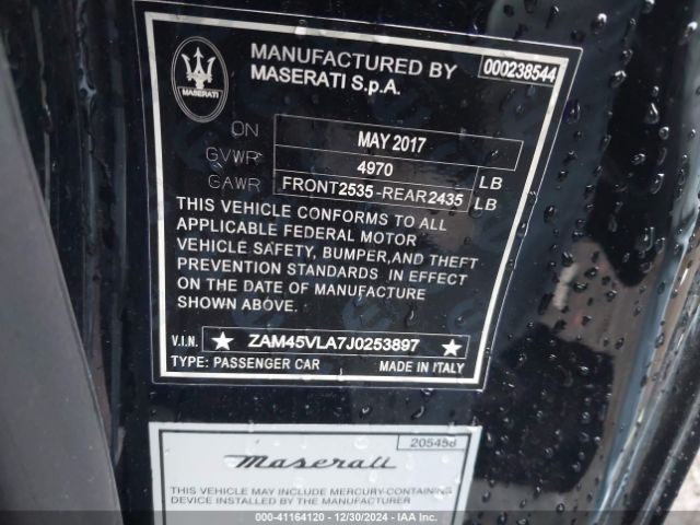 2018 MASERATI GRANTURISMO ZAM45VLA7J0253897 Photo 8