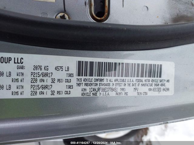 1C4NJRFB8ED778451 Jeep Patriot Latitude