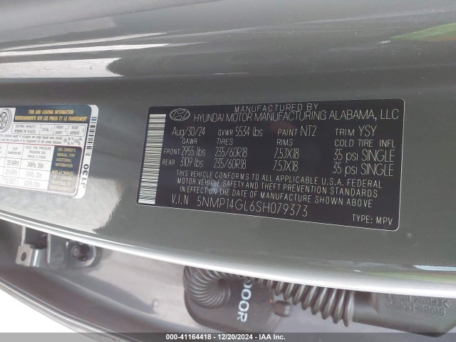 Hyundai Santa Fe Se 2025 5NMP14GL6SH079373 Image 9