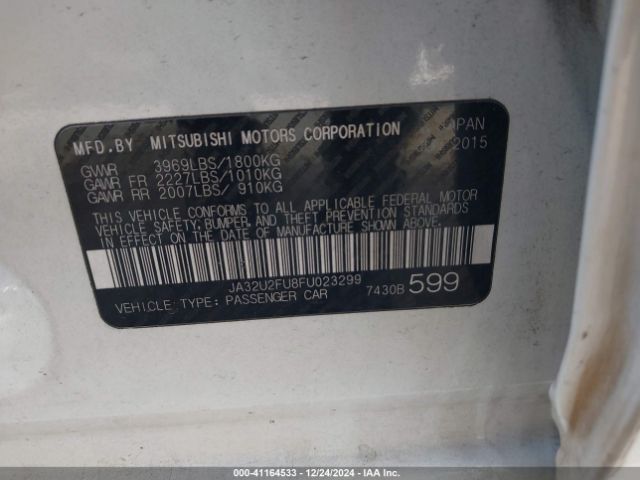 2015 MITSUBISHI LANCER JA32U2FU8FU023299 Photo 8