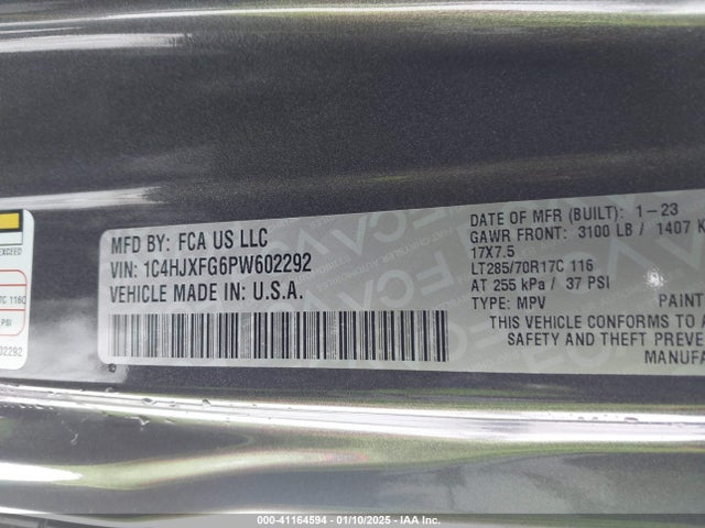 1C4HJXFG6PW602292 Jeep Wrangler 4-door Rubicon 4x4
