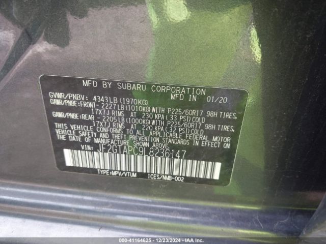 JF2GTAPC9L8236147 Subaru Crosstrek Premium