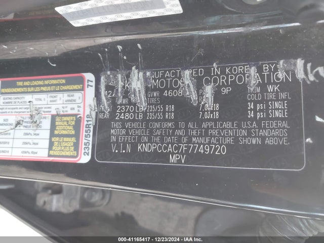 KIA Sportage Ex 2015 KNDPCCAC7F7749720 Image 9