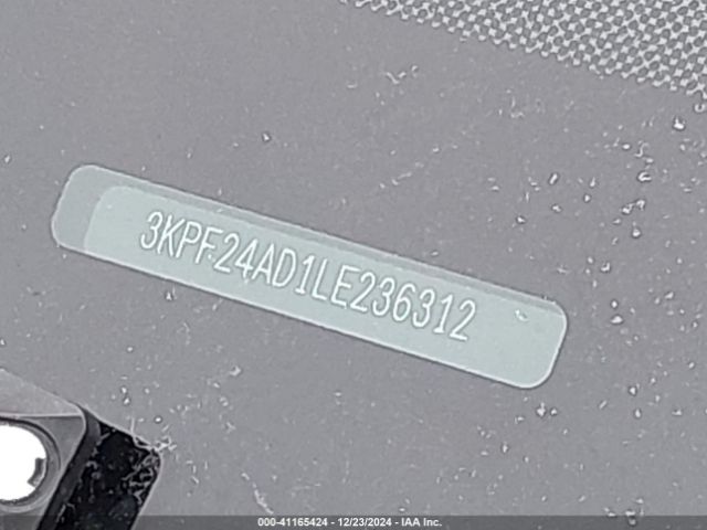 3KPF24AD1LE236312 KIA Forte Lxs