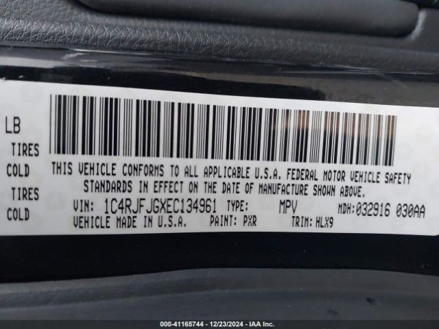 2014 JEEP GRAND CHEROKEE 1C4RJFJGXEC134961 Photo 8