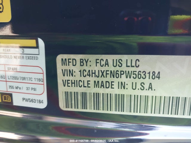 1C4HJXFN6PW563184 Jeep Wrangler 4-door Rubicon 4x4