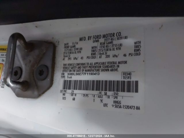 NM0LS6E77F1190413 Ford Transit Connect Xl