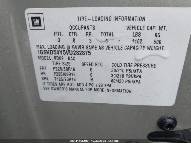 1997 CADILLAC DEVILLE 1G6KD54Y5VU282875 Photo 8