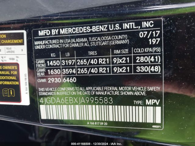 2018 MERCEDES-BENZ AMG GLE 43 4JGDA6EBXJA995583 Photo 8