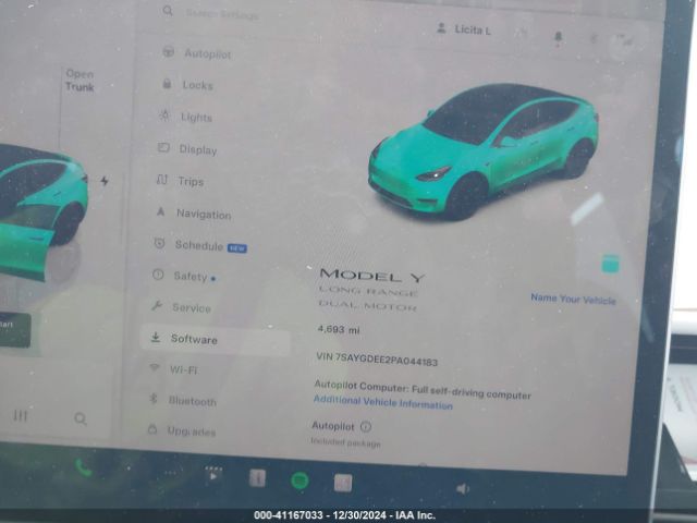 7SAYGDEE2PA044183 Tesla Model Y Awd/long Range Dual Motor All-wheel Drive