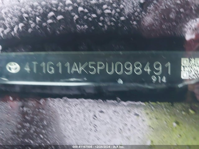 4T1G11AK5PU098491 Toyota CAMRY SE