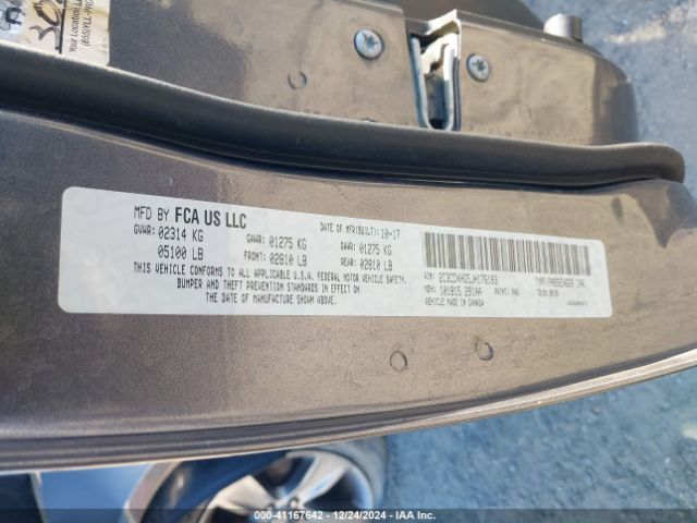 2C3CDXHG5JH176183 Dodge Charger Sxt Plus Rwd